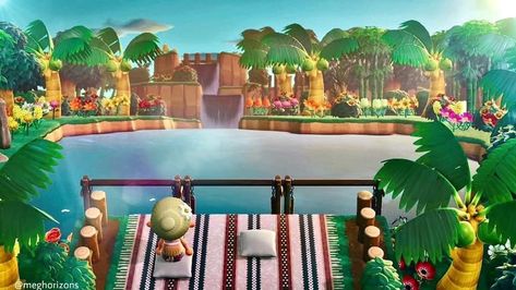 Acnh Jungle Core, Junglecore Acnh, Acnh Beach, Ac Ideas, Acnh Inspiration, Animal Crossing Wild World, City Folk, Island Theme, Tropical Animals