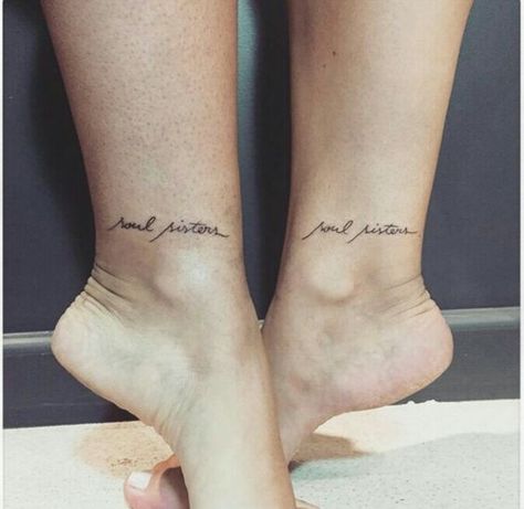 Deep Meaningful Tattoos, Simple Small Tattoos, Soul Sister Tattoos, Friend Tattoos Small, Tattoos Neck, Sisters Tattoo, Fashion Tattoos, Tattoo Placements, Tattoos Back