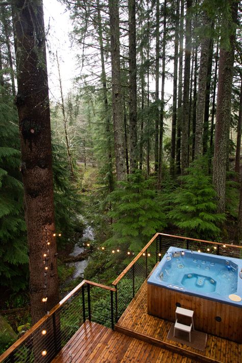 Surround Yourself With Nature at This Pacific Northwest Chalet | Hunker Outdoor Decks, Have Inspiration, Cabin In The Woods, The Woodlands, Modern Cabin, Cabin Life, Forest House, Surround Yourself, Cabins In The Woods