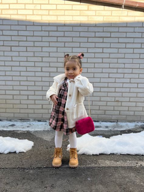 Dress @hm Jacket @gap Shoes @timberland Purse @katespadeny #ootd #fashion #fallfashion #toddlerfashion #toddlerlife #toddleractivity #toddler #babygirl Timberlands Outfit, Girl Timberlands, Timberland Boots Girls, Toddler Timberlands, Toddler Girl Fall, Timberland Boots Outfit, Timberland Outfits, Timberland Kids, Gap Shoes