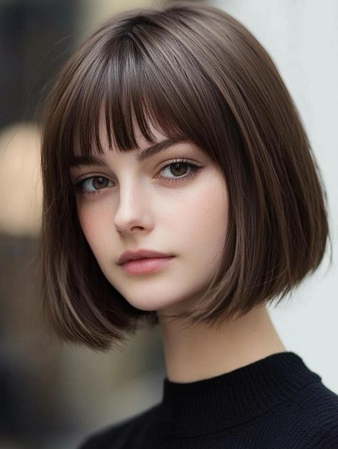 Choppy Bob Hairstyles With Bangs, Bob Haircuts With Fringe, Choppy Bob With Fringe, Haircuts With Fringe, Curly Bob With Fringe, Trendy Bob Haircuts, Bob With Fringe, Trendy Bob, Blonde Bob Haircut