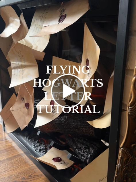 Lemon8 · Flying Hogwarts Letters Tutorial ✉️🦉  · @McKenna Barry Letters Harry Potter, Mckenna Barry, Letters Tutorial, Harry Potter Halloween Decorations, Hogwarts Letter, Harry Potter Halloween, Hogwarts Crest, Hogwarts Express, Open App