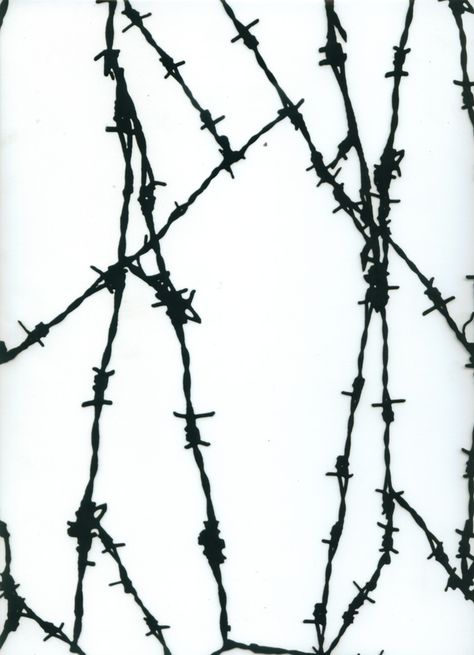 Barbed wire pattern. my next painting project. Barbed Wire Stencil, Barbed Wire Pattern, Barbed Wire Painting, Barbed Wire Wallpaper, Barbed Wire Aesthetic, Draw Barbed Wire, Barb Wire Sketch, Barbed Wire Border, Barbed Wire Drawing