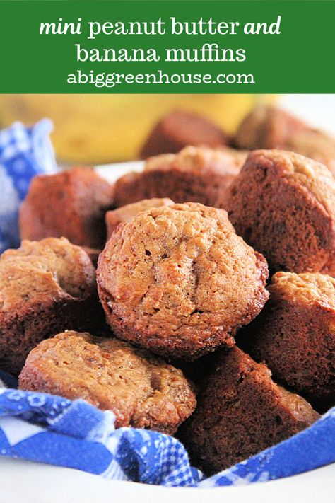 Peanut Butter Banana Recipes, Yogurt Banana Bread, Mini Banana Muffins, Chocolate Chip Banana Bread Recipe, Ripe Banana Recipe, Vanilla Muffins, Peanut Butter Muffins, Peanut Butter Banana Muffins, Peanut Butter And Banana