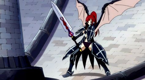 Fairy+Tail+Erza+Armor | Erza in Black Wing Armor Wing Armor, Erza Scarlet Armor, Erza Cosplay, Ezra Scarlet, Scarlet Fairy Tail, Erza Scarlett, Fairy Tail Cosplay, Fairy Tail Erza Scarlet, Jellal And Erza