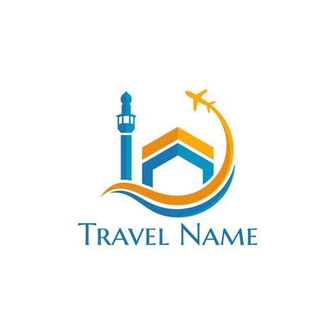 simple logo of islamic travel and tour Logo For Travel, Travel And Tours Logo, Travel Agency Logo, Agency Logo, Heart Tree, Cityscape Photos, Logo Banners, Simple Logo, Nature Backgrounds