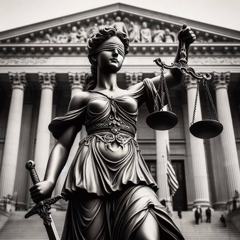 Lady Justice Statue, Justice Statue, Greek Women, Lady Justice, Greek Statues, Greek Tattoos, Greek And Roman Mythology, Greek Mythology Art, Roman Mythology