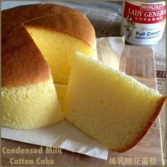 My Mind Patch: Condensed Milk Cotton Cake 炼乳棉花蛋糕 Asian Baking, Orange Cakes, Ogura Cake, Condensed Milk Cake, Bolu Cake, Light Cake, Kek Lapis, Cotton Cake, Sponge Cakes