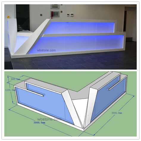 Led Lighting Reception L Shape Counter Custom Design  RE030 L Counter Design, L Shape Counter, Reception Counter Design, Reception Table Design, Office Reception Design, Reception Desk Design, Retail Store Interior Design, Tv Wand, Hospital Interior