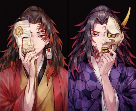 Tsugikuni Brothers, Vlad The Impaler, Kimetsu No Yaiba, Handsome Anime Guys, Slayer Anime, Anime Demon, Anime Fanart, Anime Images, Black Backgrounds