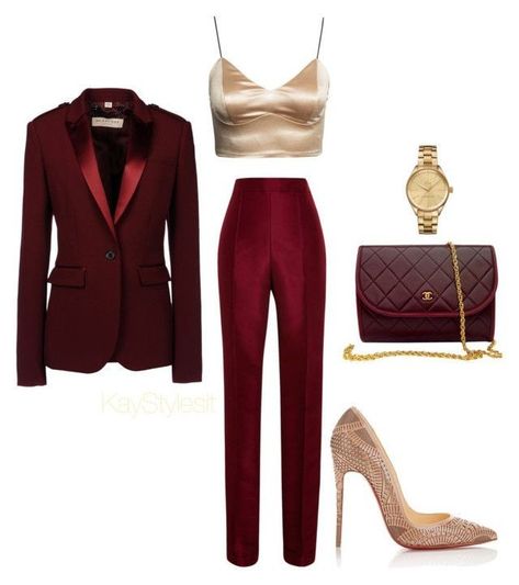 Chanel Women Suit, Formal Jumpsuit With Blazer, Wine Outfits For Women, Dressing Elegant, Rosie Assoulin, Wine And Dine, Elegantes Outfit, Looks Chic, Dressy Outfits