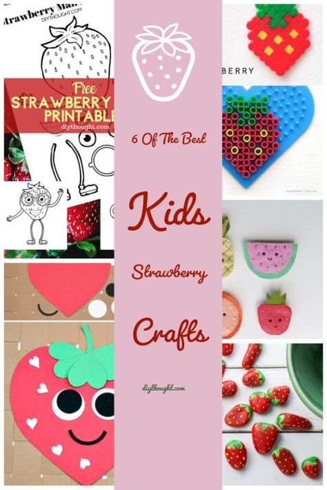 6 Of The Best Kids Strawberry Crafts. Strawberry Crafts, Diy Kid Activities, Strawberry Hearts, Valentine Crafts For Kids, Kids Crafting, Diy Projects For Kids, Dating Chat, Chat Rooms, Free Fun