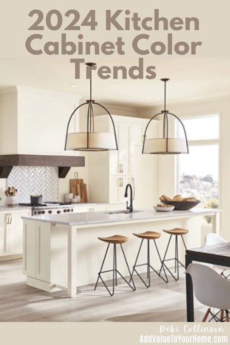 The kitchen is the hub of the home, but did you know that the kitchen is THE one room in your home that can date a house the fastest! Whether you're renovating for yourselves, getting your house ready to sell or to rent out on AirBnB, you want to update your cabinet to current trending colors.

#kitchencabinetpaintcolors
#2024kitchencabinetcolortrends 2024 Kitchen Trends Cabinets Color, Kitchen Cabinets 2024 Trends, 2024 Cabinet Trends, Kitchen Cabinets Colors 2024, Top Kitchen Trends 2024, Kitchen Island Paint Colors 2024, Best Cabinet Colors 2024, 2024 Cabinet Colors, Kitchen Cabinet Paint Colors 2024