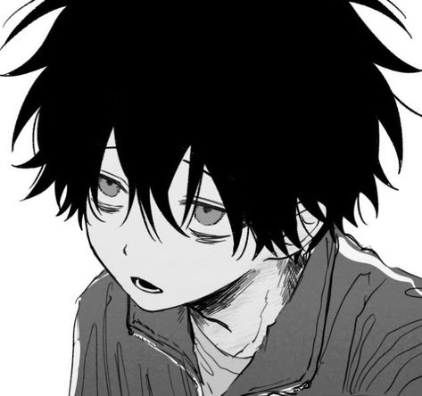 Emo Art, Boy Drawing, 흑백 그림, Anime Monochrome, Guy Drawing, Manga Boy, Cute Profile Pictures, Dark Anime, Handsome Anime Guys