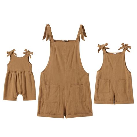 PRICES MAY VARY. ❤DESIGNED: This is a sleeveless solid color family matching jumpsuit onesie sets short romper sleeveless high waist summer casual beach mommy and me dresses outfits, Sleeveless and spaghetti straps, a classic style of jumpsuit, Solid color will never be out of date for a casual look, Two little bowknots decoration at shoulders adds more cuteness, Features two pockets at front, which shows you girl a sweet and adorable look. mother daughter dresses matching set, Mom and daughter Mother Baby Matching Outfits, Mommy Dress, Outfits Sleeveless, Shorts Jumpsuit, Romper Summer, Mother Daughter Matching Outfits, Mother Daughter Dresses Matching, Mom And Daughter Matching, Aesthetic Galaxy