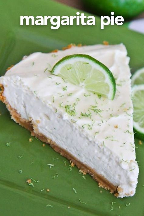 This delicious easy no-bake margarita cheesecake pie is such a refreshing summer dessert. #nobake #pie #lime #margarita #cheesecake #dessert #desserts #recipes Ritz Cracker Crust, Margarita Cheesecake, Margarita Pie, Love From The Oven, Cream Cheese Pie, Ritz Cracker, Cheesecake Pie, Best Cheesecake, Cracker Crust