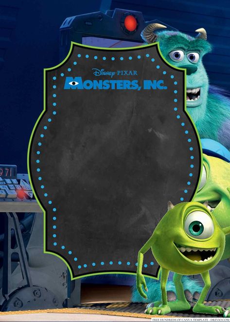 4 | Download Hundreds FREE PRINTABLE Birthday Invitation Templates Media Monsters Inc Invitations, Popular Disney Movies, Monsters Inc Baby Shower, Monsters Inc Baby, Monster Birthday Invitations, Monster Inc Birthday, Monster Stickers, Monster Birthday Parties, Disney Pixar Movies