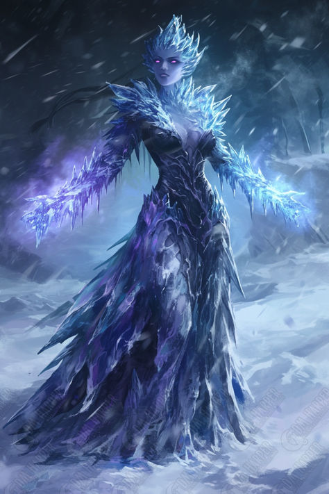 Auril, Lady Frostkiss (Icewind Dale: Rime of the Frostmaiden) Ice Demon, Ice Elemental, Icewind Dale