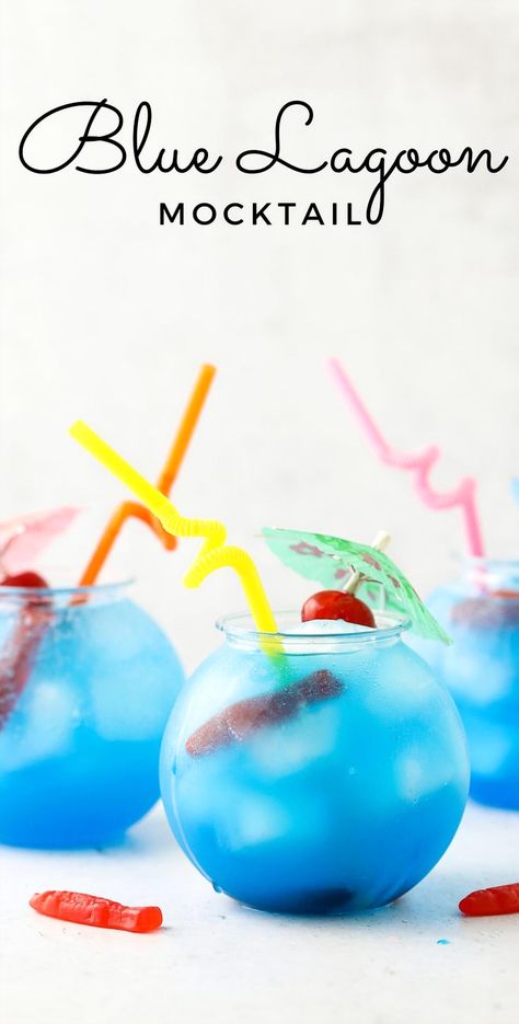 Dive into a refreshing experience with our Blue Lagoon Mocktail, perfect for both kids and adults. This vibrant blue drink is a delightful addition to any mermaid or under-the-sea themed party. Crafted with blue curacao syrup, lemonade, and a splash of Sprite or 7UP, it's an ideal poolside refreshment or summer gathering treat. Enjoy a taste of the tropics with this non-alcoholic cocktail that promises to be a hit at your next event. Blue Curacao Drinks Non Alcoholic, Under The Sea Drinks, Blue Lagoon Drink, Blue Lagoon Mocktail, Blue Curacao Drinks, Blue Drink, Autumn Salad Recipes, Blue Drinks, Summer Drink Recipes