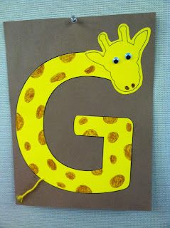 G Is For Giraffe Craft, G For Giraffe Craft, G Is For Craft, Giraffe Template, G Is For Giraffe, Letter G Crafts, Step Children, Preschool Letter Crafts, Zoo Crafts