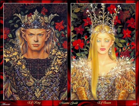 King and queen elves Oberon And Titania, Elf Queen, Elf King, Legends And Myths, Photography Themes, Fairy Queen, Artist Album, Midsummer Nights Dream, Kings And Queens