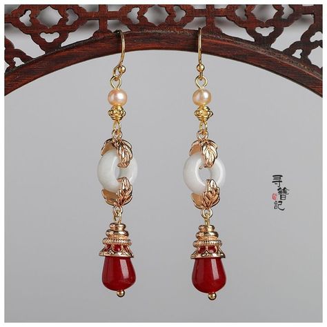 Chinese Jewelry Traditional, Chinese Jewelry, Traditional Earrings, Jewelry Design Earrings, Ancient Jewelry, Funky Jewelry, Jewelry Lookbook, Jewelry Design Necklace, Jade Jewelry