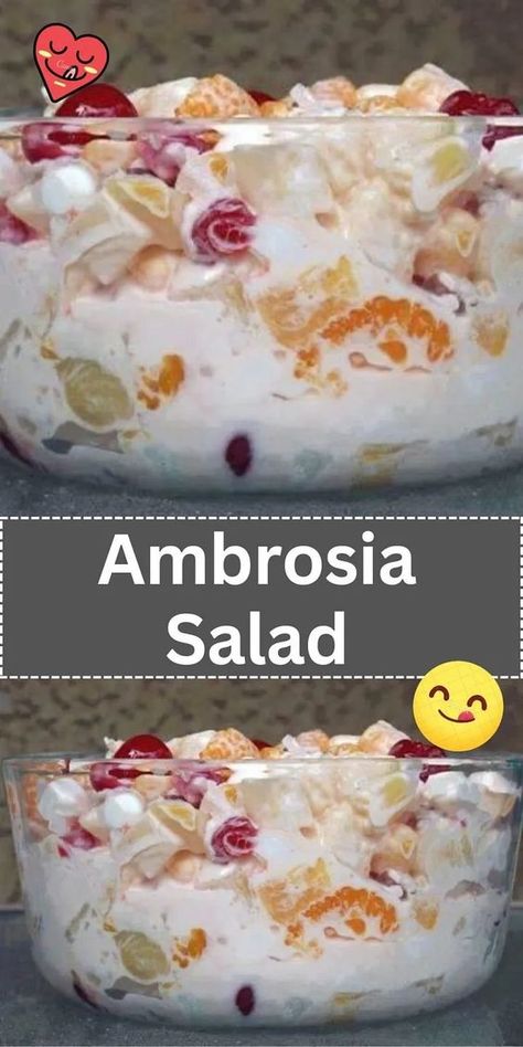 Greetings, fellow food enthusiasts! Today, we embark on a culinary journey to discover the divine delight that is Ambrosia Salad. Ambrosia Dessert, Fast Appetizers, Ambrosia Recipe, Ambrosia Fruit Salad, Easy Fruit Salad Recipes, Fruit Salad Easy, Shortcake Recipe, Ambrosia Salad, Fruit Salad Recipes