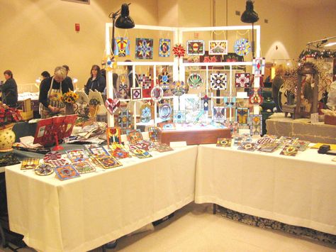 possibility Art Fair Booth, Craft Fair Booth Display, Festival Booth, Stained Glass Studio, Event Booth, Craft Fairs Booth, Craft Booth Displays, Craft Stalls, Craft Fair Displays