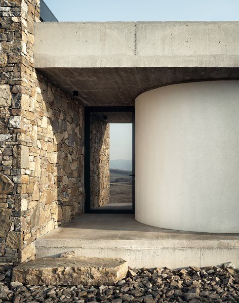 Fruit Orchard, Industrial Design Style, Foyer Entrance, Modern Entrance, Concrete Architecture, Knysna, Greece Athens, Stone Architecture, Masai Mara