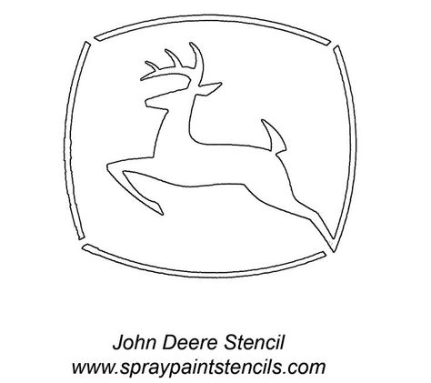 John Deere Pumpkin Carving, John Deere Crafts, John Deere Bedroom, Deer Stencil, John Deere Party, John Deere Birthday, Image Halloween, Pumpkin Carvings Stencils, Alphabet Stencils