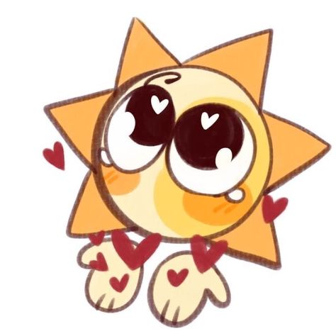 Cute Fnaf, Sun Emoji, Giving Love, Emoji Drawings, Sun And Moon Drawings, Emoji Drawing, Animatronic Fnaf, Emoji Art, Cute Sun