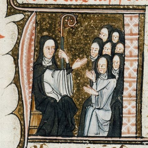 Medieval Music, Medieval Woman, Bride Of Christ, Medieval Times, Medieval History, British Library, Medieval Art, Illuminated Manuscript, 14th Century