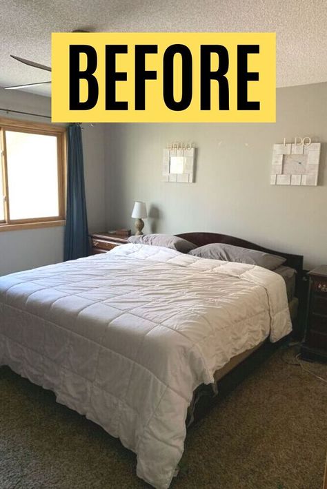 Diy Headboard Alternative, Diy Bedroom Accent Wall, Accent Wall For Bedroom, Diy Stone Wall, Wall For Bedroom, Unique Accent Wall, Bedroom Makeover Diy, Bedroom Accent Wall, Simple Headboard