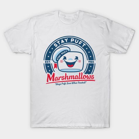 Stay Puft Marshmallows Safety Campaign, Ghostbusters Stay Puft, Ghostbusters Tshirt, 70s Streetwear, Stay Puft, Cult Movie, Graphic Shapes, T Shirt World, Cult Movies