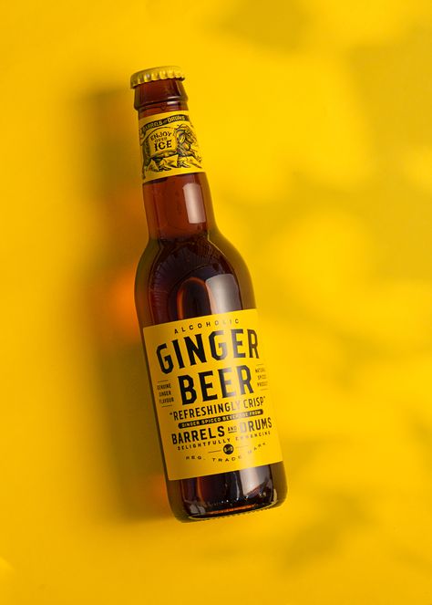 Ginger Beer Bottle, Ginger Beer Packaging, Fragile Sanctuary, Catherine Cowles, Beer Bottle Design, Ginger Bug, Interesting Packaging, Beer Packaging Design, Beer Packaging