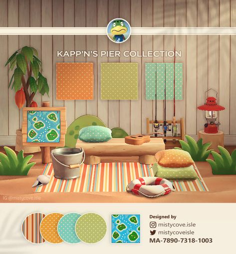 Acnh Pattern, Ma Design, Acnh Inspiration, Acnh Codes, Animal Crossing Wild World, Tropical Fabric, Animal Crossing Pocket Camp, New Animal Crossing, Island Ideas