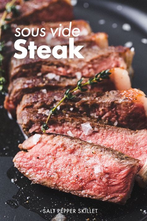 Sous Vide London Broil, Sous Vide Steak Recipe, Sous Vide Filet Mignon, Creamy Peppercorn Sauce, London Broil Recipes, Sous Vide Steak, London Broil, Grilled Steak Recipes, Sous Vide Recipes