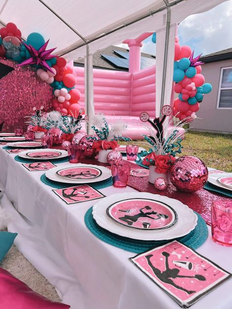 Cheerleading Summer Party Ideas | Photo 1 of 8 Cheer Pool Party Ideas, Cheer End Of Season Party, Cheer Birthday Party Ideas, Cheerleader Birthday Party, Cheer Birthday Party, Cheerleader Birthday, Cheerleading Party, Summer Party Ideas, End Of Year Party