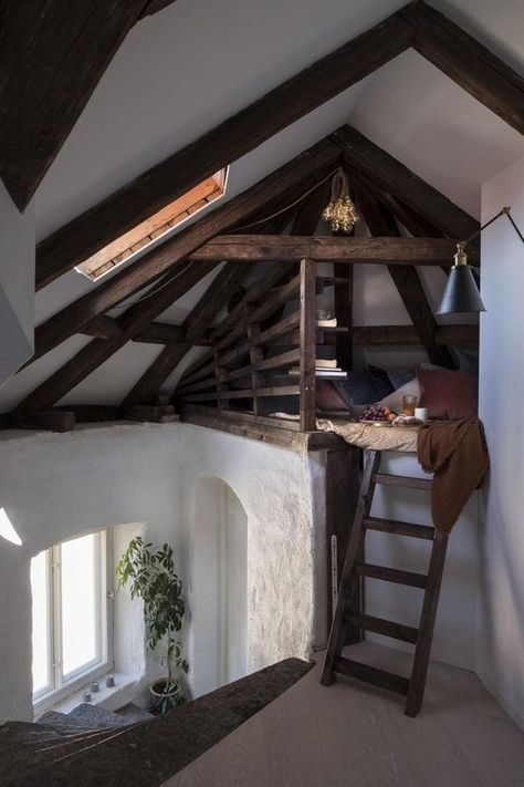 Renovated Attic, Reading Loft, Attic Apartment, Attic Renovation, Terrace Design, Aesthetic Rooms, Dream Room Inspiration, House Goals, Dream Rooms