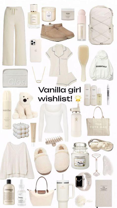 #vanillagirlinspo #vanillagirl #vanillagirlaesthetic #vanillagirloutfit #vanillagirlasthetic #vanillagirls #vanillagirlwishlist #vanillagirlguide #vanilla #wishlist #wishlistideas #wishlistinspo Vanilla Girl Wishlist, Girl Wishlist, Girly Christmas Gifts, Cute Christmas Ideas, Teen Christmas Gifts, Vanilla Girl, Cute Lazy Day Outfits, Cute Christmas Gifts, Dream Gift