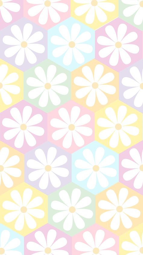 Geometric Wallpaper Iphone, Daisy Wallpaper, Collage Board, Daisy Pattern, Cute Spring, Retro Pattern, Pretty Pictures, Flower Designs, Cute Wallpapers