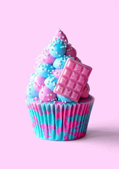 Brownie Muffin, Cupcakes Bonitos, Cotton Candy Cupcakes, Cloud Cupcakes, Candy Cupcakes, Meringue Frosting, Cotton Candy Flavoring, Candy Cupcake, Impressive Desserts