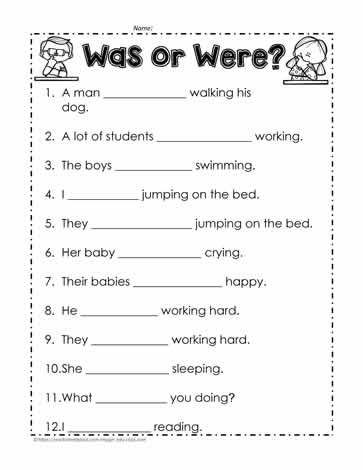 Was Vs Were Worksheet 2 Commonly Confused Words, English Grammar Exercises, English Grammar For Kids, Reading Comprehension Kindergarten, Grammar For Kids, Subject Verb Agreement, Teaching English Grammar, 2nd Grade Math Worksheets, Verb Worksheets