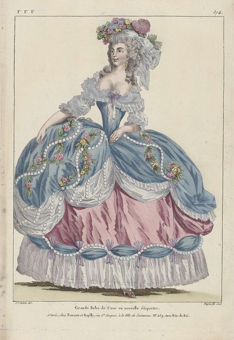 Rococo Fashion 18th Century, Rose Bertin, Wide Skirts, 1770s Fashion, Marie Antoinette Dresses, Marie Antoinette Costume, Antoinette Dress, Rococo Art, 18th Century Dress