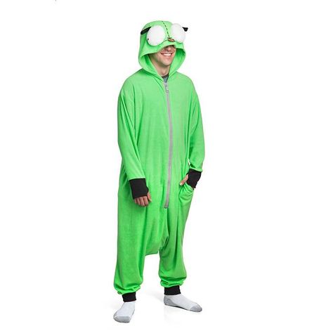 Invader Zim Gir Kigurumi | ThinkGeek Invader Zim Gir, Zim Gir, Geeky Clothes, Animal Onesie, Think Geek, Invader Zim, Girl Onesies, Geek Culture, Gaming Clothes