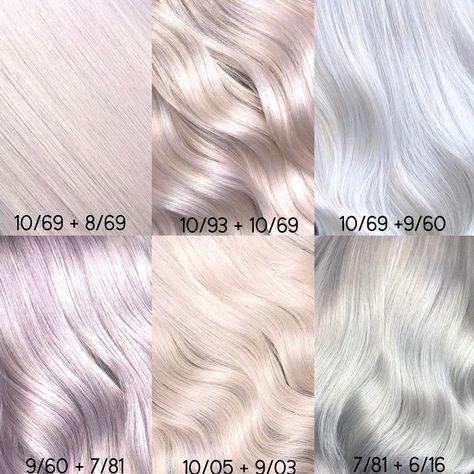 HΔIR ШITCH on Instagram: “I get asked allllll the time about formulas and I almost never give them out, this morning I’m feeling a little generous, I’ve tweaked the…” Wella Hair Color, Silver Blonde Hair, Blonde Hair Brown Eyes, Hair Toner, Hair Color Formulas, Hair Color Chart, Wella Hair, Wella Color, Silver Hair Color