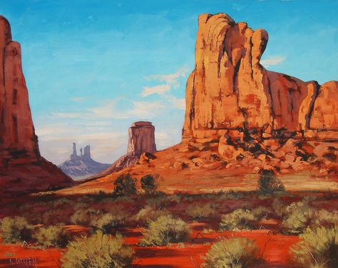 Valley Painting, Desert Landscape Painting, Southwestern Wall Art, Colorado National Monument, Aspen Art, Western Artwork, Western Landscape, Southwestern Art, Western Paintings