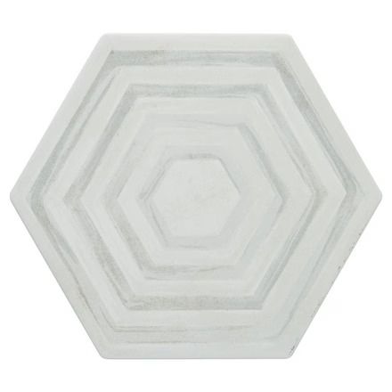 Vancouver Hexagon Porcelain Tile Gray Tile Backsplash, Grey Ceramic Tile, Tile Accent Wall, Blue Glass Tile, Gray Tile, Condo Bathroom, Tile Cleaners, Hexagon Tile, Polish Ceramics