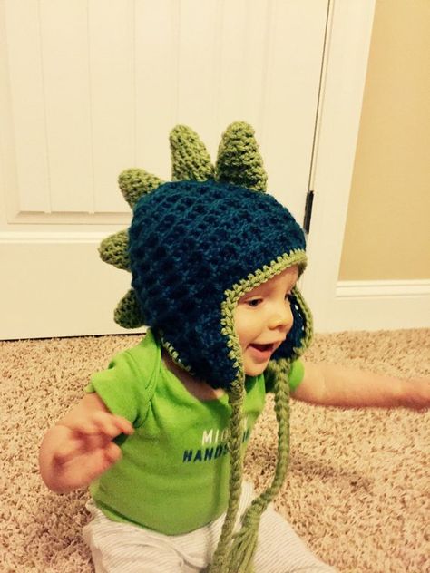 Dinosaur Beanie, Crochet Dinosaur Hat, Beanie Hat Crochet Pattern, Dinosaur Hat, Crochet Toddler, Crochet Dinosaur, Waffle Stitch, Toddler Hat, Hat Crochet