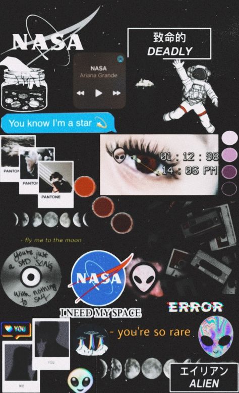 Nasa 👽I need my space ♥️🌙🍃🌿 #aesthetic #goviral #madebyme I Need Space Wallpaper, Nasa Wallpaper Aesthetic, Nasa Aesthetic, Iphone Wallpaper Nasa, I Need My Space, Nasa Wallpaper, Iphone Wallpaper Music, Space Aesthetic, Astronaut Wallpaper